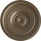 Ekena Millwork Classic Ceiling Medallion (For Canopies up to 5 1/2"), Hand-Painted Warm Silver, 21 7/8"OD x 2 3/8"P CM22CLWSS - alternate 1
